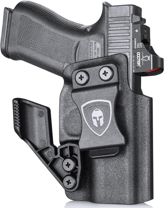 IWB Kydex Holster Fit Glock 43 / Glock 43X / Glock 43X MOS Pistol, Claw & Optic Cut, Conceal Carry for Fat Guys, Right Hand | WARRIORLAND
