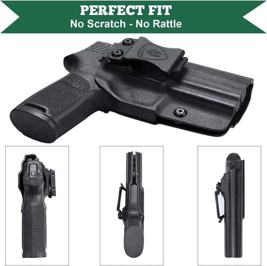 P320 IWB Kydex Holster Fit: Sig Sauer P320 Full Size / P320 Compact / P320 X Carry Pistol, Right/Left Hand | WARRIORLAND