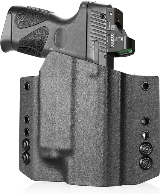 Taurus G2C G3C w/ Olight PL-Mini 2 Valkyrie OWB Kydex Holster Also Fit Millennium G2 PT111 / PT140 w/OLIGHT PL-MIN 2, Adj. Ride Height | Right Hand WARRIORLAND