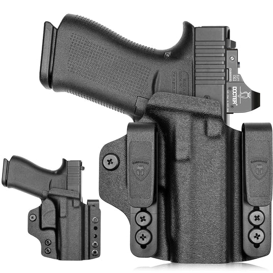Glock 43/43X/MOS, IWB / OWB Convertible Holster Holsters, Optic Ready, Adj. Ride Height, Right Hand | Warriorland WARRIORLAND