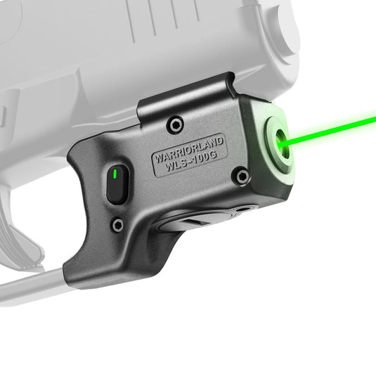 Green Laser Sight Tailored Fit G43X MOS / 48 MOS, Ultra Compact G43X MOS Beam Sight, Gun Sight with Ambidextrous On/Off Switch & Power Indicator, WLS-100G|WARRIORLAND WARRIORLAND