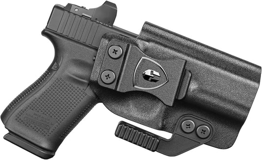 WARRIORLAND IWB Kydex Holster Compatible with Glock 17/19 Gen (3-5) & 23/32 Gen(3-4) & 19X/ 44/45, Inside Waistband Appendix Conceal Carry, with Claw & Adj. Retention & Cant, Right Hand WARRIORLAND