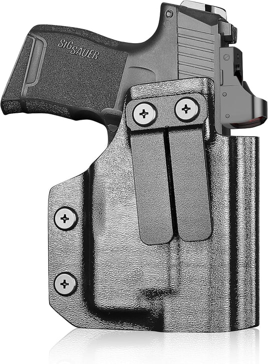IWB Kydex Holster for P365 with TLR6, Fit Sig Sauer P365/ P365 SAS/ P365XL, Inside Waistband Conceal Carry, Optic Cut, Adj. Cant & Retention, Right Hand WARRIORLAND