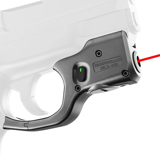 Red Laser Sight Tailored Fit M&P Shield 9mm/.40 Pistol (Not Fit M&P Shield Plus), Ultra Compact Shield 40 Beam Sight, Gun Sight with Ambidextrous On/Off Switch & Power Indicator, WLS-102|WARRIORLAND WARRIORLAND