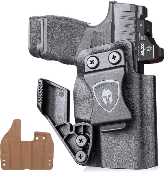 Springfield Armory Hellcat / Hellcat RDP / Hellcat OSP, IWB Hybrid Holster, Kydex with Leather Lined, Optic Cut, Right Hand | WARRIORLAND