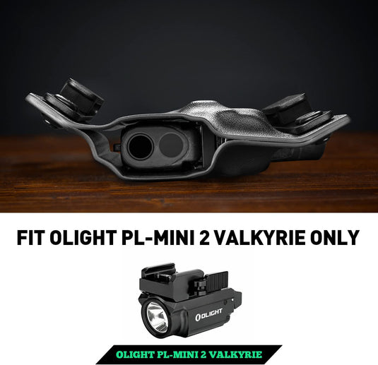 Taurus G2C G3C w/ Olight PL-Mini 2 Valkyrie OWB Kydex Holster Also Fit Millennium G2 PT111 / PT140 w/OLIGHT PL-MIN 2, Adj. Ride Height | Right Hand WARRIORLAND