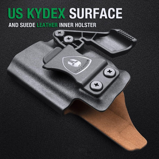 Sig Sauer P320 Full Size / P320 M17 IWB Hybrid Holster, Kydex with Leather Lined, Optic Cut, Right Hand | WARRIORLAND