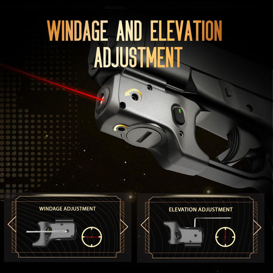 Red Laser Sight Designed to Fit Glock 48 MOS with Holster Combo, Red Beam Sight with Power Indicator, Custom-Made IWB Kydex Holster Right Hand, WLS-100 w/ G48 MOS Holster|WARRIORLAND WARRIORLAND