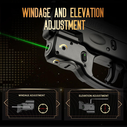 Green Laser Sight and Kydex Holster Combo Tailored Fit Taurus G2C/G3C/PT111 Millennium G2/PT140, Ultra Compact G2C Beam Sight, Gun Sight with Ambidextrous On/Off Switch & Power Indicator|WARRIORLAND WARRIORLAND