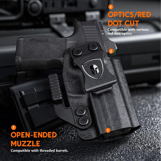 WARRIORLAND IWB Kydex Holster Compatible with Sig P365-XMACRO, Inside Waistband Appendix Conceal Carry, with Claw & Adj. Retention & Cant, Right Hand WARRIORLAND