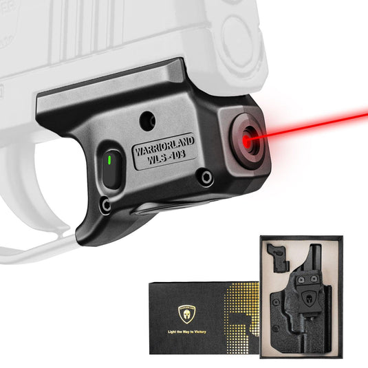 Red Laser Sight and Kydex Holster Combo Tailored Fit P365/P365X/P365XL, Gun Sight with Ambidextrous On/Off Switch & Power Indicator|WARRIORLAND WARRIORLAND