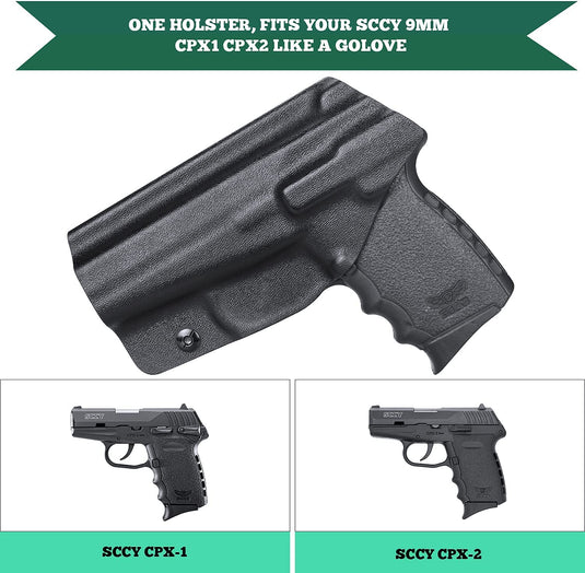 SCCY 9mm CPX1 CPX2 IWB Kydex Holster, Right/Left Hand | WARRIORLAND