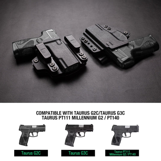 Taurus G2C G3C IWB & OWB Convertible Holster, Right Hand | Warriorland WARRIORLAND