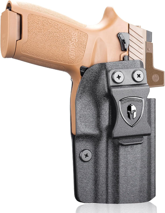 WARRIORLAND Kydex IWB Holster for Sig P320 Compact/XCompact/X-Carry/M18/M17/Full-Size/XFive Legion/DH3/AXG, Optics Cut, Adjustable Cant & Retention, Right Hand Concealed Carry