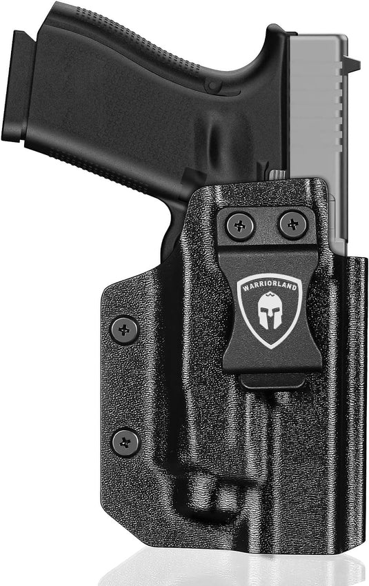 WARRIORLAND Compatible with Glock 17/19 IWB KYDEX Holster Tailor-Made for Crossbow MA1 & Crossbow MA2, G17/19 Gen 3-5 Holster, Right/Left Hand Draw, Holster Only WARRIORLAND
