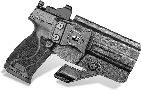 WARRIORLAND IWB Kydex Holster, Compatible with S&W M&P 9 M2.0 Competitor, Optic Cut Ready/Claw Attachment, Inside Waistband Conceal Carry, Adj. Retention & Cant, Open-Muzzle Design, Right Hand WARRIORLAND