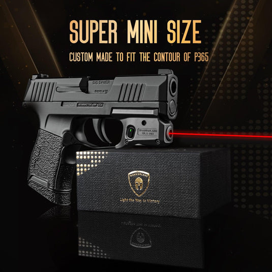 Red Laser Sight,Fit Sig Sauer P365 / P365X / P365XL,Ultra Compact P365 Beam Sight,with Ambidextrous On/Off Switch & Power Indicator|WARRIORLAND WARRIORLAND