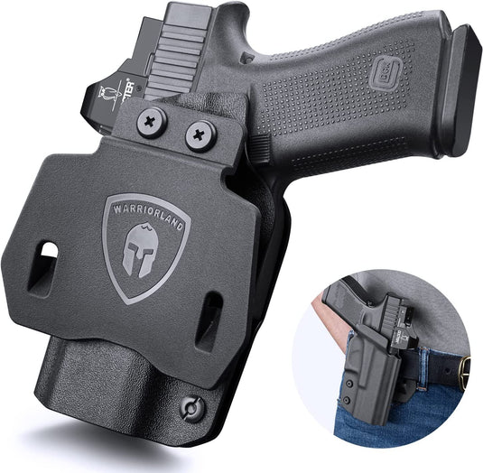 Glock 43 / G43X & 43X MOS Outside Waistband OWB Kydex Holster, Optic Ready, Right Hand WARRIORLAND