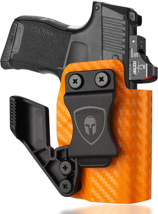 Sig Sauer P365 IWB Carbon Fiber Kydex Holster, also fit P365X / P365 SAS Pistol, Optic Ready, Claw Wing Attachment, Right Hand | WARRIORLAND