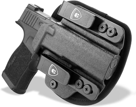 WARRIORLAND Hybrid Kydex & Nylon Holster, Optional for Sig Sauer P365 / P365X / P365XL, Optics Cut & Open Muzzle, Concealed Carry WARRIORLAND