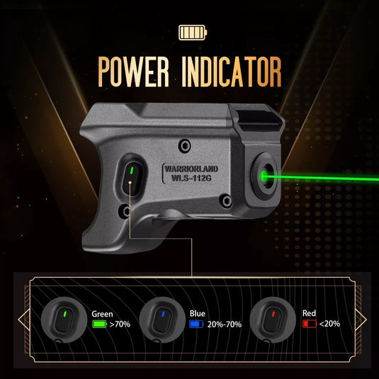 Green Laser Sight Fit Sig Sauer P320 Compact M18&P320 Full Size M17 ,WLS-112G WARRIORLAND