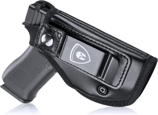Universal IWB ECO Leather Holster Soft Micro Fiber Lining Material Fit Most Full Size & Compact & Subcompact Handgun, Right Hand | WARRIORLAND WARRIORLAND