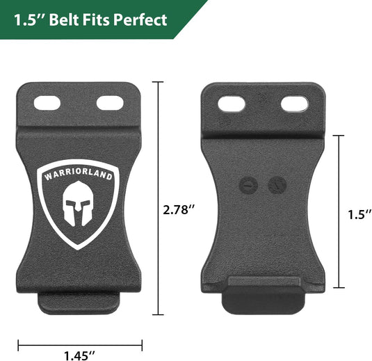 1.5 Inch / 1.75 Inch Belt Clip Kit for Warriorland IWB OWB Holster Knife Sheath & Multi-Tool Sheaths WARRIORLAND