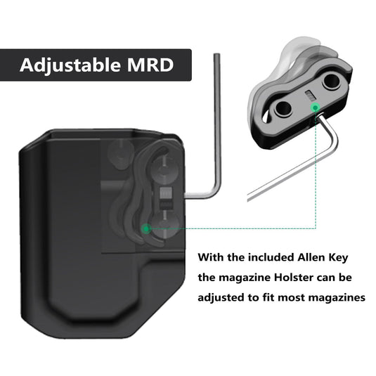 Universal Magazine Holster Optional: 9mm/.40 ,  .45ACP Double Stack & Single Stack | Warriorland WARRIORLAND