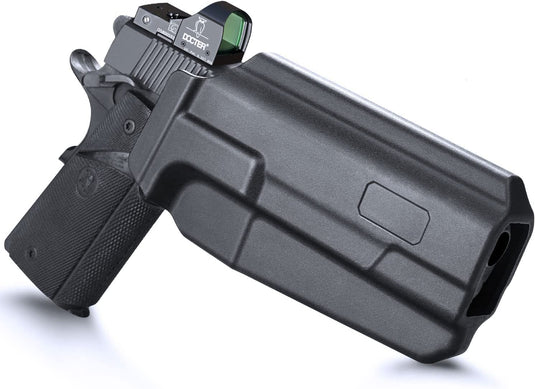 1911 5 Inch No Rail OWB Polymer Holster Thumb Release / Right Hand WARRIORLAND
