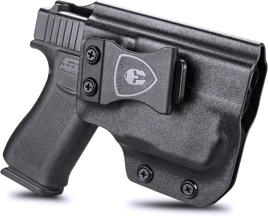 IWB Kydex Holster for Gun and Light Combo - Only Fit Glock 43 43X with TLR-6 Laser Light, Right/Left Hand | WARRIORLAND WARRIORLAND