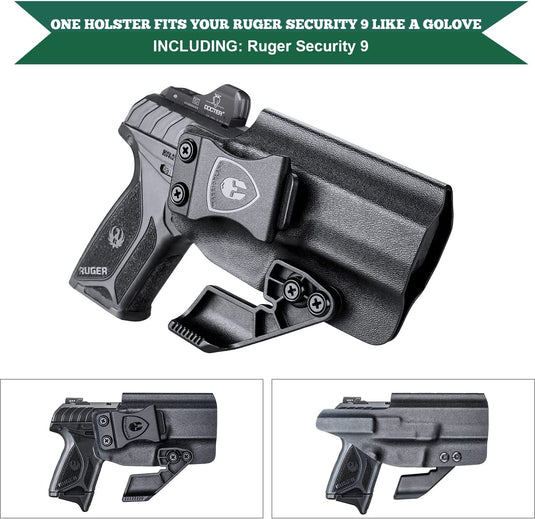 Ruger Security 9 / 9 Compact - IWB Kydex Holster w/ Claw, Optic Cut, Right Hand | WARRIORLAND WARRIORLAND