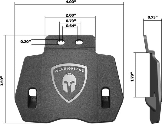 1.75'' Holster Paddle Kit for OWB Holsters WARRIORLAND