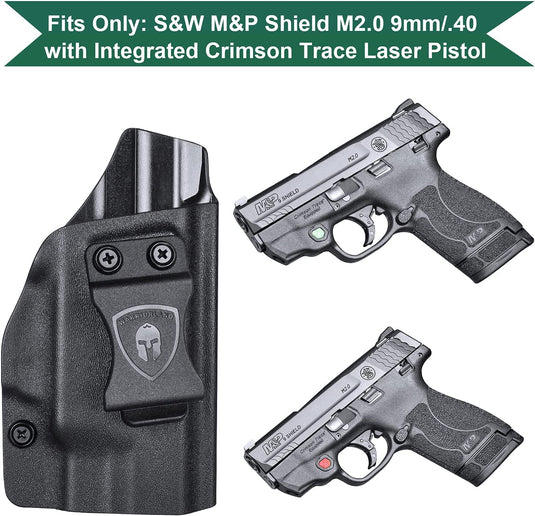 IWB Holster for Gun & Light Combo - Only Fit M&P Shield M2.0 9mm/.40 with CT Laser, Right/Left Hand | WARRIORLAND WARRIORLAND