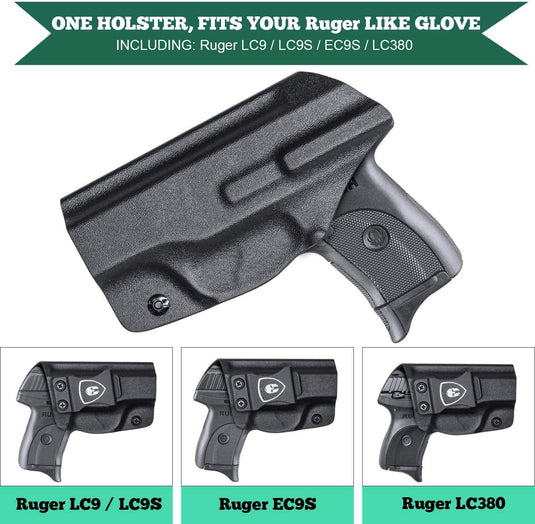 IWB Kydex Holster for Ruger LC9 / LC9S / LC380 / EC9S, Right/Left Hand | WARRIORLAND WARRIORLAND