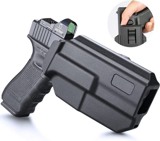 OWB Polymer Holster Thumb Release for Glock 17(Gen 1-5)&Glock 22/31 (Gen 3-4), Right Hand | WARRIORLAND WARRIORLAND