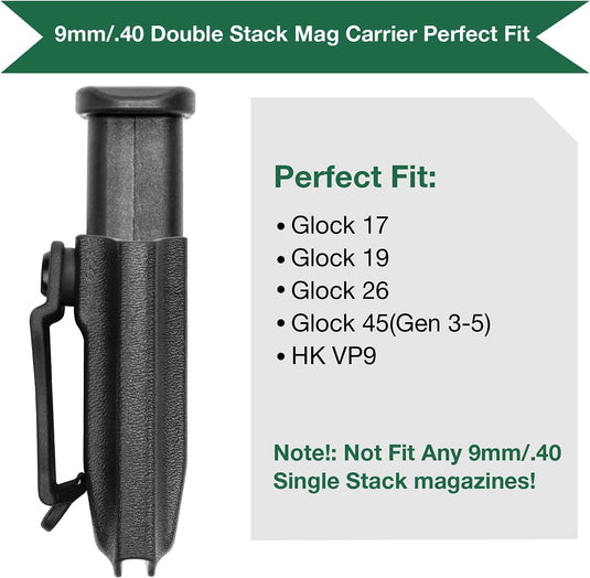 Universal Magazine Holster for 9mm/.40 Double Stack - IWB/OWB WARRIORLAND