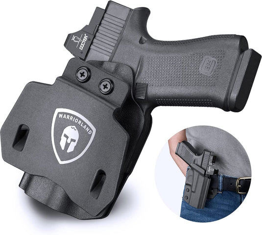 Glock 43 43X - OWB Kydex Holster - Not Fit Glock 43X MOS, Right Hand | WARRIORLAND WARRIORLAND