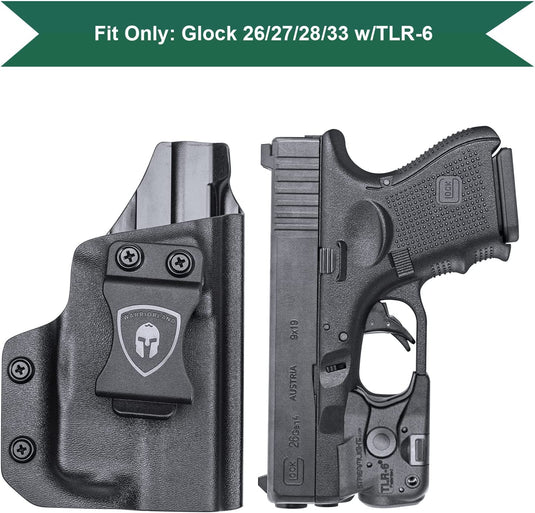 Glock 26/27/28/33 TLR-6 with TLR-6 IWB Holster, Gun and Light Combo Holster | WARRIORLAND WARRIORLAND