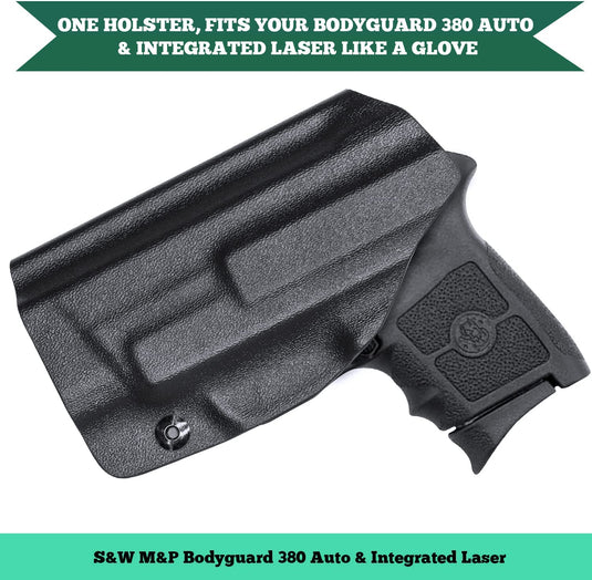 Bodyguard 380 IWB Kydex Holster aslo fit with Integrated Crimson Trace Red Laser , Right/Left Hand | WARRIORLAND WARRIORLAND