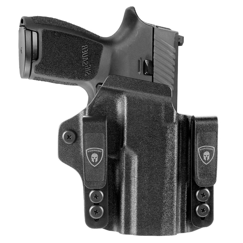 Load image into Gallery viewer, Sig P320 M18 &amp; P320 M17 IWB &amp; OWB Convertible Holster Optics Cut: Sig Sauer P320 Compact M18 &amp; P320 Full Size M17, IWB OWB Combo Holster P320, 1.75 Belt Clip, Adjustable Ride Height, Right Hand
