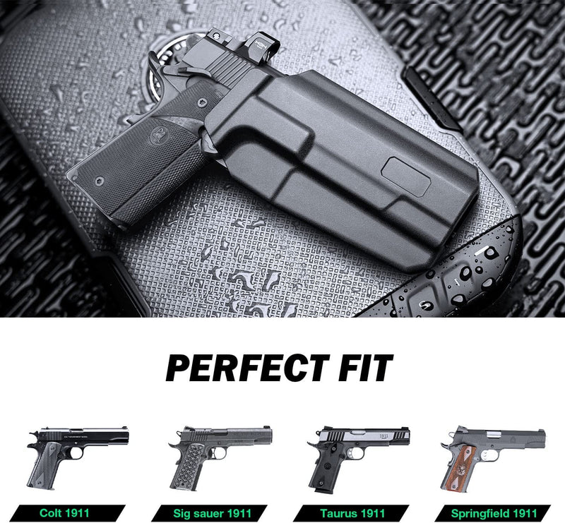 Load image into Gallery viewer, OWB Polymer Holster Thumb Release &amp; Optic Cut, Optional: Glock/Taurus/1911/M&amp;P, Right Hand | WARRIORLAND
