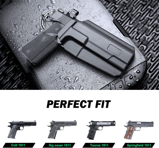 OWB Polymer Holster Thumb Release & Optic Cut, Optional: Glock/Taurus/1911/M&P, Right Hand | WARRIORLAND