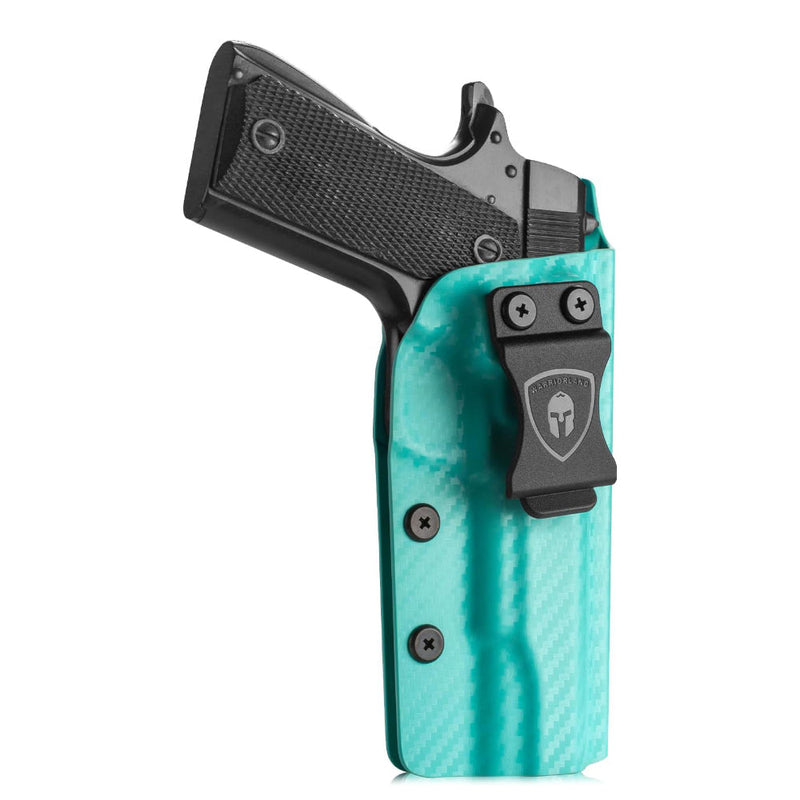 Load image into Gallery viewer, 1911 IWB Carbon Fiber Kydex Holster, Fit Colt 1911 .45 ACP 5&#39;&#39; No Rail, Including Colt / Elite Force / Kimber / Springfield / RIA / S&amp;W / Ruger / Taurus / Rock Island and more 1911 Pistol, Right Hand | WARRIORLAND
