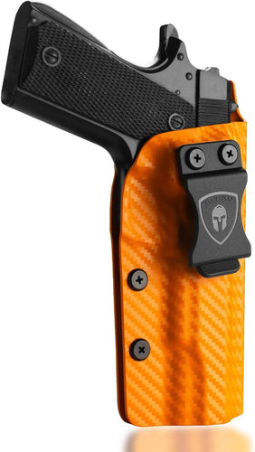 Colorful Carbon Fiber Kydex 1911  .45 ACP Pistol No Rail IWB Tactical Holster | Right Hand | WARRIORLAND