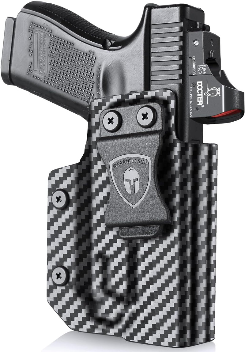 Load image into Gallery viewer, Glock 19 TLR7/TLR7A IWB Kydex Holster Fit: Glock 17 19 19X 44 45 Gen 3-5 &amp; Glock 23 32 Gen 3-4 TLR-7/TLR-7A, Right Hand | WARRIORLAND

