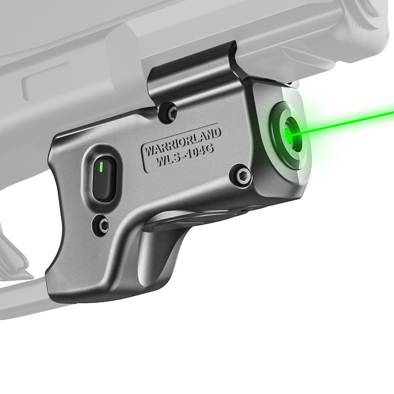 Load image into Gallery viewer, Green Laser Sight Tailored Fit Glock 17/19/19X/23/31/32/44/45, Ultra Compact G19 Beam Sight, Gun Sight with Ambidextrous On/Off Switch &amp; Power Indicator|WARRIORLAND
