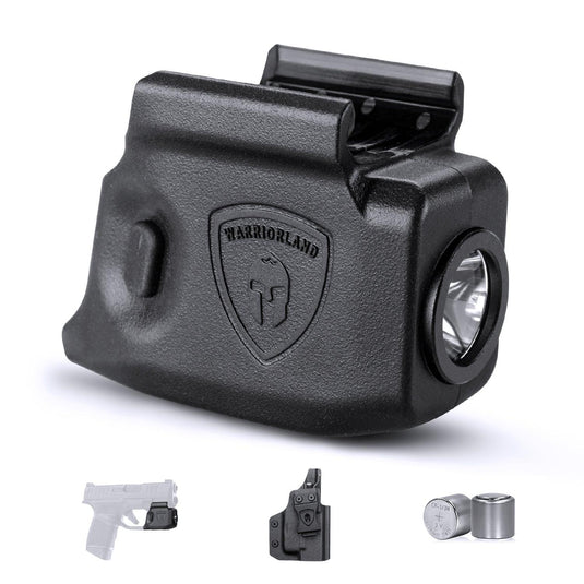 Hellcat Handgun Light, 150 Lumens Tatical Light with Kydex Holster Combo Tailored Made for Springfield Hellcat/Hellcat RDP - Not Fit Hellcat Pro Pistol, Mini LED Flashlight SL-1|WARRIORLAND