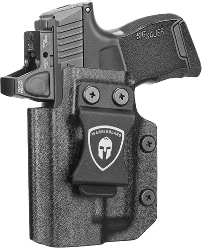 Warriorland Left Hand IWB Holster for Sig P365/P365XL, WLS-103/103G Compatible, Optic Ready Kydex (Holster Only)