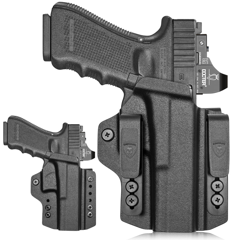 Load image into Gallery viewer, Glock 17 Gen 3-5 &amp; Glock 22/31 Gen 3-4 IWB &amp; OWB Convertible Holster Holsters, Adj Ride Height | Warriorland
