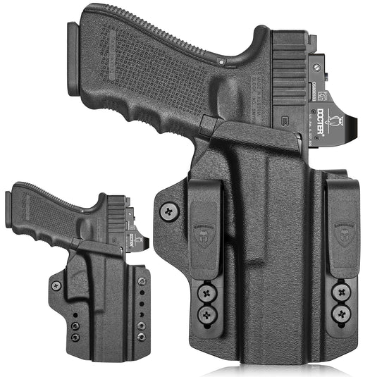 Glock 17 Gen 3-5 & Glock 22/31 Gen 3-4 IWB & OWB Convertible Holster Holsters, Adj Ride Height | Warriorland